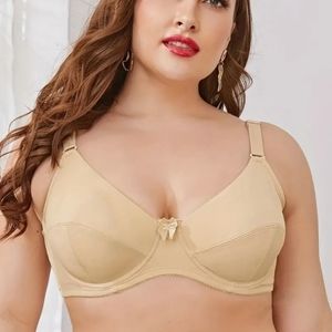 Women's Plus Size sexy beige bra 46DDD